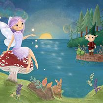 My project for course: Children’s Illustration with Procreate: Paint Magical Scenes. Un progetto di Illustrazione digitale, Illustrazione infantile, Pittura digitale, Albo illustrato e Illustrazione tradizionale di sarah_ev89 - 21.06.2024