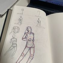 The Final Project: The only pose . Fine Arts, Sketching, Drawing, Sketchbook, and Figure Drawing project by Alejandra Sánchez Reynoso - 06.17.2024