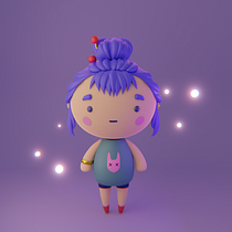 My project for course: Kawaii Character Creation in 3D with Blender Ein Projekt aus dem Bereich Traditionelle Illustration, Design von Figuren, Digitale Illustration, 3-D-Modellierung und Manga von sand.niroq - 21.06.2024