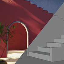 Meu projeto do curso: ArchViz de interiores: crie designs surreais com Blender. Arquitetura, Arquitetura de interiores, Arquitetura digital, e Visualização arquitetônica projeto de jefferson farias - 21.06.2024