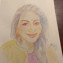 My project for course: Vibrant Portrait Drawing with Colored Pencils. Drawing, Portrait Drawing, Sketchbook, and Colored Pencil Drawing project by Nora Parras - 06.22.2024