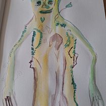 Mon projet du cours : Dessins fantastiques au graphite et à l'aquarelle : guide pratique. Character Design, Painting, Pencil Drawing, Drawing, and Watercolor Painting project by Cindy Grumiau - 06.22.2024