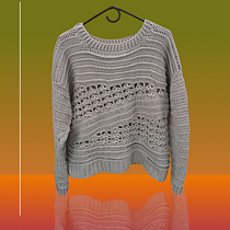 Mi proyecto del curso: Introducción a la técnica de hileras cortas en crochet para ropa. Fashion Design, Fiber Arts, DIY, and Textile Design project by yheliana - 06.01.2024
