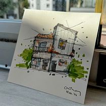 My project for course: Expressive Architectural Sketching with Colored Markers. Een project van  Schetsen,  Tekening,  Architecturale illustratie, Sketchbook y  Illustratie met inkt van gokaycesur - 23.06.2024
