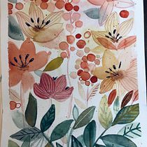 Il mio progetto del corso: Acquerelli floreali: entra in sintonia con la natura. Ilustração tradicional, Pintura, Pintura em aquarela e Ilustração botânica projeto de daniela.galesso - 24.06.2024