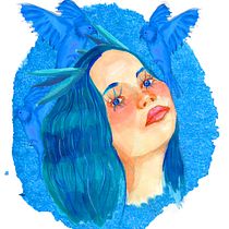 Mi proyecto del curso: Retrato ilustrado en acuarela. Un projet de Illustration traditionnelle, Beaux Arts, Peinture, Dessin, Aquarelle, Dessin de portrait , et Dessin artistique de Ana Maria Reyes Reyes - 20.06.2024