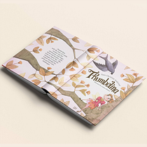 Meu projeto do curso: Thumbelina bookcover. Design Management, Social Media, Portfolio Development, Communication, Br, Strateg, and Business project by Larissa Galastri - 06.24.2024
