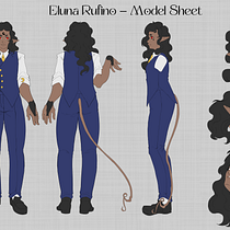 Projeto Final: Model Sheet OC. Character Design, Comic, Manga, and Digital Illustration project by Júlia Pereira - 06.24.2024