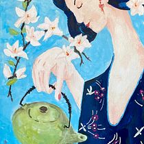 Mein Abschlussprojekt für den Kurs: Malen mit Gouache: Gestalte poetische Illustrationen. Traditional illustration, Fine Arts, Painting, and Gouache Painting project by Ruth - 06.25.2024