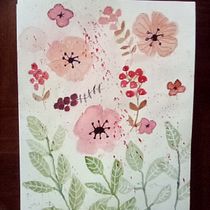 My project for course: Artistic Floral Watercolor: Connect with Nature. Ilustração tradicional, Pintura, Pintura em aquarela, Ilustração botânica, e Artesanato projeto de Cathy Grossman - 22.06.2024
