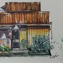 Meu projeto do curso: Desenho arquitetônico expressivo com marcadores coloridos. Een project van  Schetsen,  Tekening,  Architecturale illustratie, Sketchbook y  Illustratie met inkt van Claudia Ubaldo - 25.06.2024