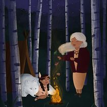  Légendes amérindiennes. Digital Illustration, Children's Illustration, Digital Painting, and Picturebook project by Marine Quita - 06.26.2024