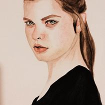 Meu projeto do curso: Retrato em aquarela a partir de uma fotografia. Traditional illustration, Watercolor Painting, and Portrait Drawing project by Gleyce Evangelista - 06.23.2024