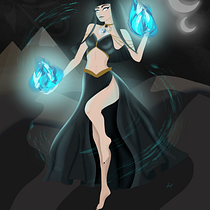 My project for course: Sci-fi and Fantasy Illustration in Procreate. Design, Ilustração tradicional, Ilustração digital, e Design digital projeto de Konul Bayram - 25.06.2024