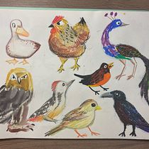Meu projeto do curso: Técnicas de ilustração para desbloquear sua criatividade. Projekt z dziedziny Design, Trad, c, jna ilustracja,  Sztuki piękne,  Malarstwo, Kreat, wność, Kreat, wne zabaw, z dziećmi i Sketchbook użytkownika Larissa Galastri - 26.06.2024
