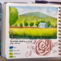 My project for course: Watercolor Travel Journal. Traditional illustration, Watercolor Painting, Architectural Illustration, and Sketchbook project by rebecamartindeleon - 06.27.2024
