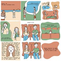 Mi proyecto final: Verano ‘02 - Comic Ilustrado para Redes Sociales. Un projet de Illustration traditionnelle, B, e dessinée, Réseaux sociaux, Dessin, Illustration numérique, Instagram , et Dessin numérique de cafe_capanni - 28.06.2024