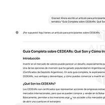 Blog Educación Financiera - Creación de contenidos con IA. Un projet de Intelligence Artificielle , et Création de Contenu avec IA de Catalina Amui - 28.06.2024