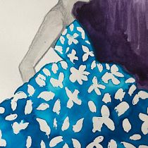 My project for course: Watercolor Fashion Illustration: Silhouette, Color and Flow. Een project van Traditionele illustratie, Aquarelschilderen y Mode-illustratie van semraayyildiz_sa - 28.06.2024