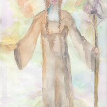 My project for course: Fairy-Tale Illustration with Watercolors. Projekt z dziedziny Trad, c, jna ilustracja,  Malarstwo,  R, sunek, Ilustracja c, frowa i Malowanie akwarelą użytkownika Katherina Dreith - 22.06.2024