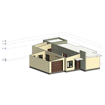 Mi proyecto del curso: Diseño y modelado arquitectónico 3D con Revit. Projekt z dziedziny 3D,  Architektura, Architektura wnętrz,  Modelowanie 3D, Architektura c, frowa i Wizualizacja architektoniczna użytkownika JOSE LUIS RENDON VARGAS - 26.06.2024