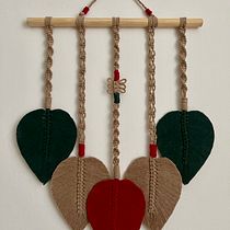 Meu projeto do curso: Criação de peças decorativas com folhas em macramê. DIY, e Macramê projeto de Sonia - 28.06.2024