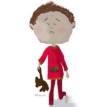This boy is having a particularly bad day, Children's Digital Illutration. Un progetto di Illustrazione tradizionale, Disegno, Illustrazione digitale, Illustrazione infantile e Disegno digitale di Kalliopi Chourdaki - 10.06.2024