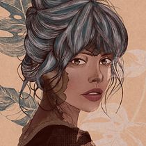 My project for course: Illustrated Portraits with Procreate. Traditional illustration, Vector Illustration, Digital Illustration, and Portrait Drawing project by Tracy Luco - 06.30.2024