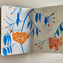 My project for course: Botanical Patterns in a Sketchbook: Conquer the Blank Page. Ilustração tradicional, Pattern Design, Ilustração botânica, e Sketchbook projeto de Fiona Mcnaught - 29.06.2024