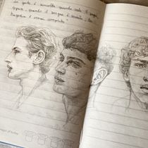 Il mio progetto del corso: Ritratto su blocco da disegno: esplora il volto umano. Sketching, Drawing, Portrait Drawing, Artistic Drawing, and Sketchbook project by Domenico Santomartino - 06.30.2024