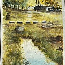 Mi proyecto del curso: Paisajes naturales en acuarela. Un progetto di Belle arti, Pittura e Pittura ad acquerello di María del Carmen Merlino - 29.06.2024