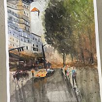 My project for course: Urban Landscapes in Watercolor Ein Projekt aus dem Bereich Bildende Künste, Aquarellmalerei und Architektonische Illustration von blanca Ivory - 30.06.2024