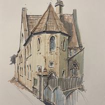 My project for course: Expressive Architectural Sketching with Colored Markers Ein Projekt aus dem Bereich Skizzenentwurf, Zeichnung, Architektonische Illustration, Sketchbook und Illustration mit Tinte von Patryk Mlodzianowski - 01.07.2024