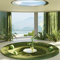 My Interior ArchViz: Nature-infused Surreal Interior 3D Design. Arquitetura, Arquitetura de interiores, Arquitetura digital, e Visualização arquitetônica projeto de Ari Lee - 28.06.2024