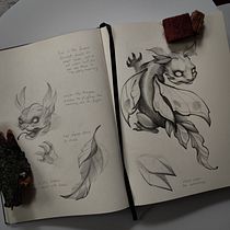 My project for course: Fantasy Drawings in Graphite and Watercolor: A Field Guide. Un proyecto de Diseño de personajes, Pintura, Dibujo a lápiz, Dibujo, Bocetado y Sketchbook de simaliska20 - 02.07.2024