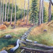 My project for course: Painting Realistic Watercolor Landscapes. Projekt z dziedziny  Sztuki piękne,  Malarstwo, Sketching, Malowanie akwarelą, Ilustracja naturalist i czna użytkownika Nancy Neill - 02.07.2024