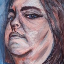 My project for course: Artistic Portrait with Watercolors. Fine Arts, Painting, Watercolor Painting, and Portrait Drawing project by Rita Portugal - 07.03.2024
