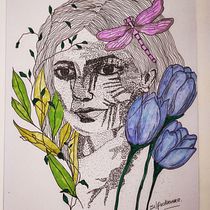 Mi proyecto del curso: Retrato a tinta con tramas y puntos. Pencil Drawing, Drawing, Realistic Drawing, Figure Drawing & Ink Illustration project by Silvina Pedernera - 06.27.2024