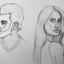 My project for course: Portrait Sketchbooking: Explore the Human Face. Sketching, Drawing, Portrait Drawing, Artistic Drawing, and Sketchbook project by vihaancvyas - 07.03.2024