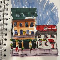 My project for course: Expressive Architectural Sketching with Colored Markers Ein Projekt aus dem Bereich Skizzenentwurf, Zeichnung, Architektonische Illustration, Sketchbook und Illustration mit Tinte von kthej - 04.07.2024