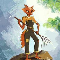 My project for course: Anthropomorphic Character Creation. Traditional illustration, Character Design, Drawing, Digital Illustration, and Watercolor Painting project by schinteieanamaria5 - 07.01.2024