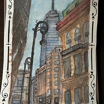 Mi proyecto del curso: Dibujo arquitectónico con acuarela y tinta. Sketching, Drawing, Watercolor Painting, Architectural Illustration, Sketchbook & Ink Illustration project by zoetwilight_10 - 07.02.2024