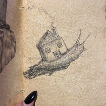 My project for course: Surrealistic Fineliner Illustration Ein Projekt aus dem Bereich Traditionelle Illustration, Bleistiftzeichnung, Zeichnung, Realistische Zeichnung, Artistische Zeichnung und Illustration mit Tinte von daniela.glzmtz - 05.07.2024