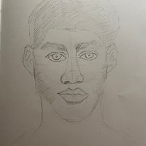 Mi proyecto del curso: Cuaderno de retratos a línea con grafito. Artes plásticas, Esboçado, Desenho, Desenho de retrato, e Sketchbook projeto de Leonardo Ruiz - 05.07.2024