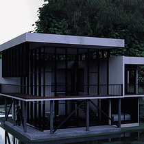 Mi proyecto del curso: Diseño y modelado arquitectónico 3D con Revit Casa DOM. Projekt z dziedziny 3D,  Architektura, Architektura wnętrz,  Modelowanie 3D, Architektura c, frowa i Wizualizacja architektoniczna użytkownika Grecia Vazquez Macias - 03.07.2024
