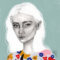 Mon projet du cours : Portrait au crayon, techniques de couleur et Photoshop. Projekt z dziedziny Trad, c, jna ilustracja,  Sztuki piękne, R, sunek ołówkiem,  R, sunek, Ilustracja c, frowa i Portret użytkownika Heyheylene - 07.06.2024
