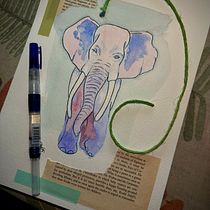 My project for course: Animal Illustration: Capturing Wildlife in a Sketchbook. Traditional illustration, Collage, Sketchbook, and Naturalistic Illustration project by Marie Junde - 07.08.2024