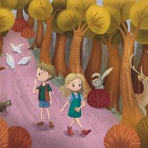 Meu projeto do curso: Histórias infantis ilustradas: personagens e cenários. Traditional illustration, Character Design, Drawing, Digital Illustration, Children's Illustration, Narrative, and Picturebook project by Larissa Galastri - 07.08.2024