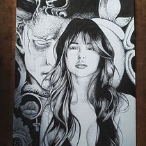 Mi proyecto del curso: Dibujo artístico con tinta. Ilustração tradicional, Desenho, Desenho artístico e Ilustração com tinta projeto de Carlos Adrián De La Paz Almaraz - 09.07.2024