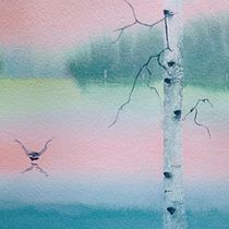 Mon projet du cours : Paysages atmosphériques à l'aquarelle Ein Projekt aus dem Bereich Bildende Künste, Malerei und Aquarellmalerei von cyrielle_leroy2 - 08.07.2024